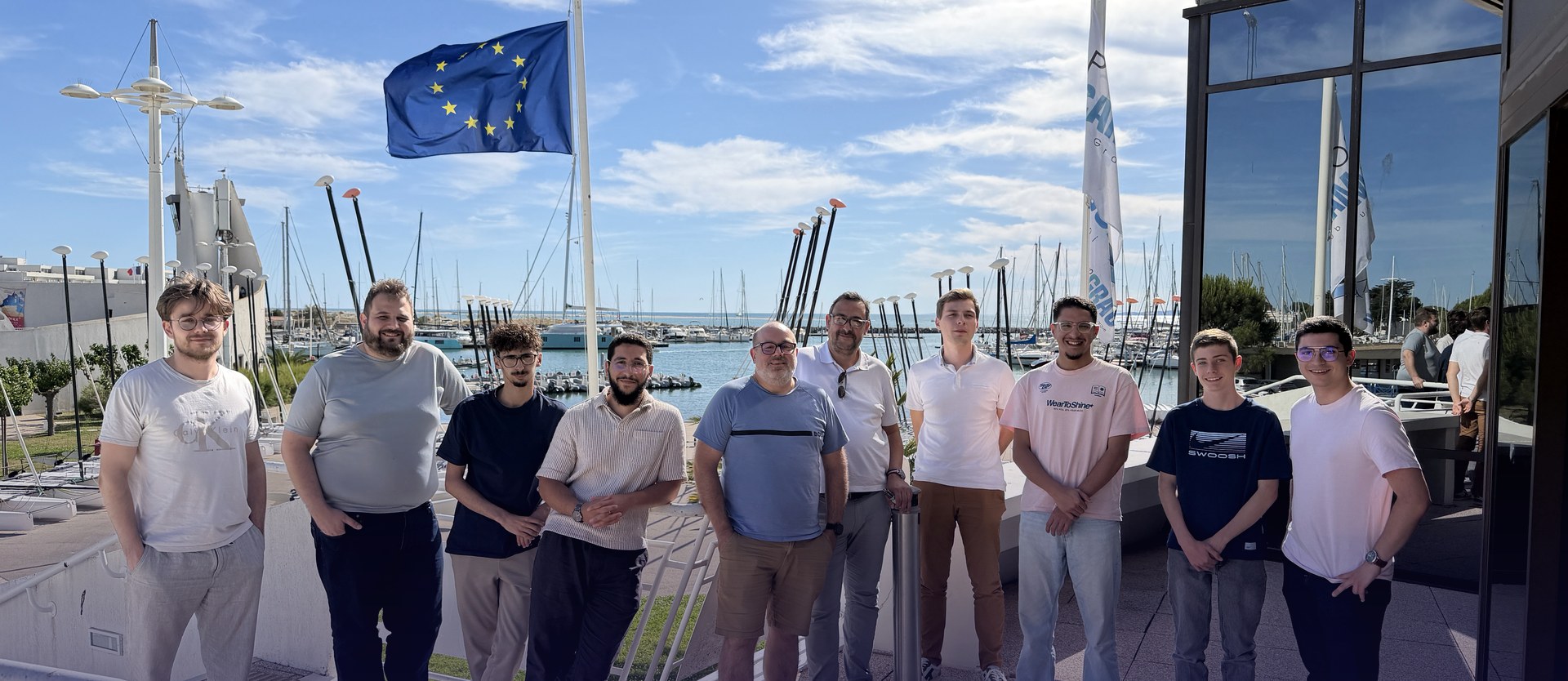 Une partie de l'équipe du Groupe Odisecure en séminaire au Grau du Roi